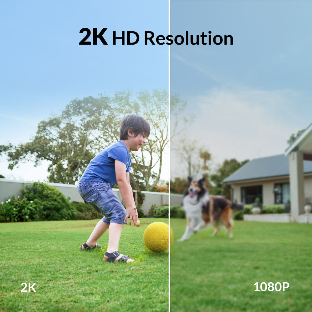 wireless security cameras with 2K HD Resolution