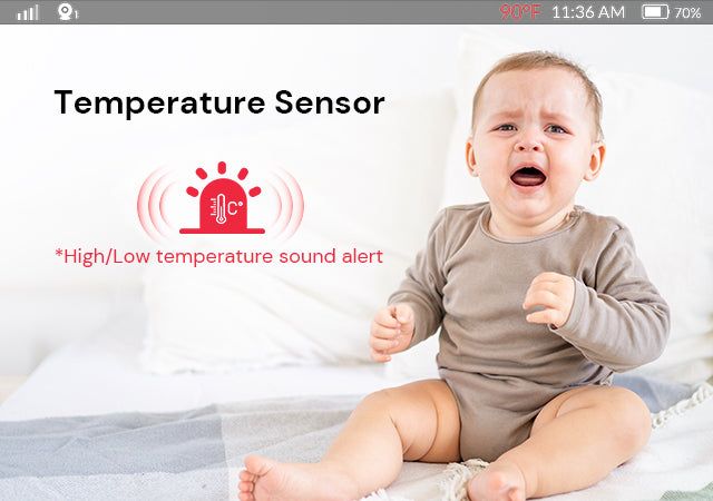 non wifi baby monitor temperature sensor