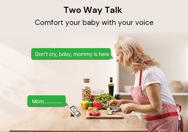 non wifi baby monitor two way talk